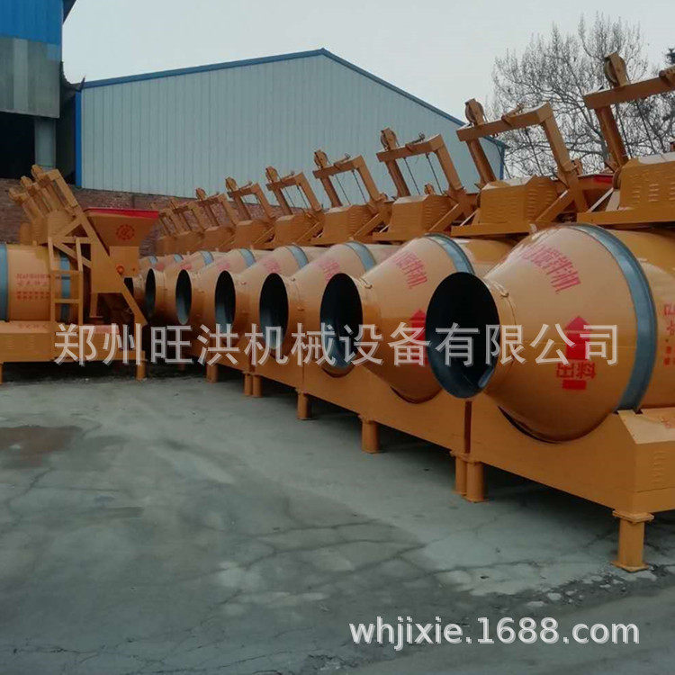 卧式砂浆混合搅拌机 根河滚筒混凝土搅拌机 摩擦提升式滚筒搅拌机