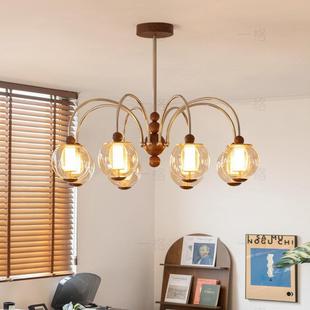 中古vie客厅吊灯大厅主灯2025新款 复古餐厅卧室灯 感法式