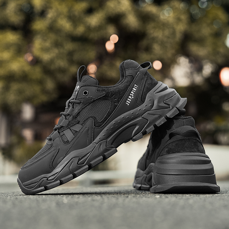 JEEP SPIRIT清仓捡漏男鞋2025新款春秋季老爹鞋时尚休闲鞋运动鞋