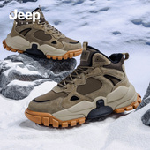 JEEP 男高帮雪地靴 增高运动鞋 SPIRIT吉普2025冬季 新户外加绒棉鞋