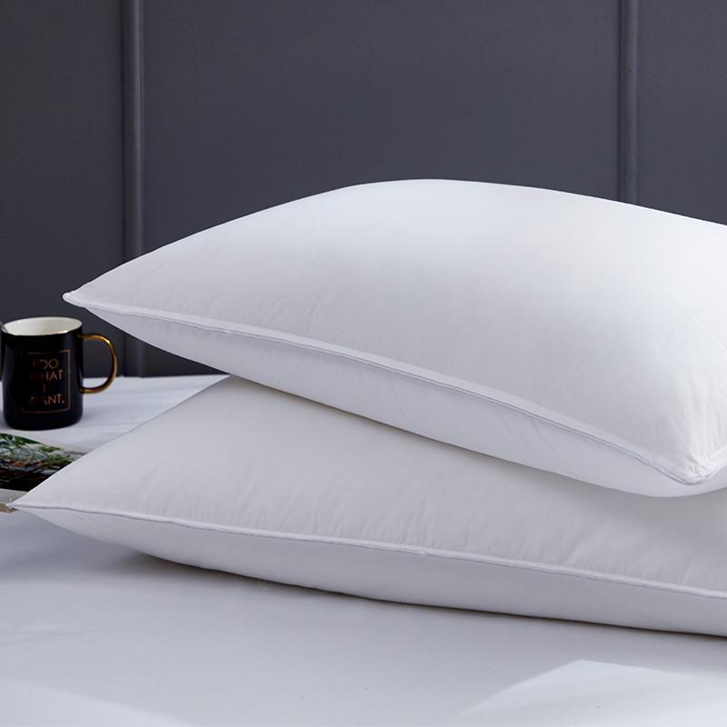 酒店同款羽丝绒枕芯定型荞麦枕软硬双面中枕可用宾馆民宿专用枕头