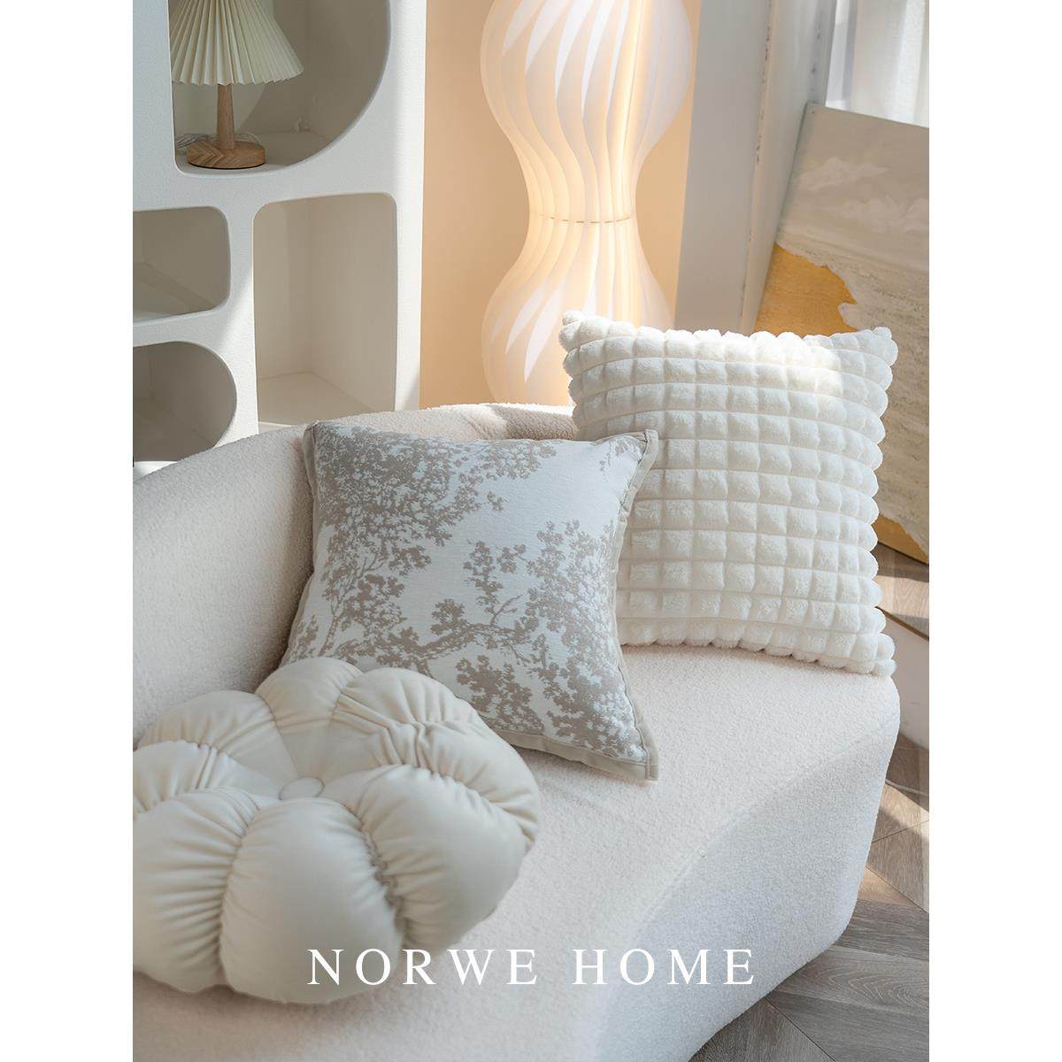 抱枕沙发客厅法式高级靠枕靠背枕套枕芯可拆洗酒店飘窗靠垫简约