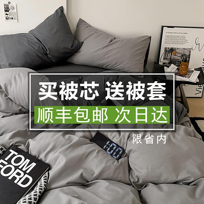 冬季被子送被套棉絮可拆洗加厚保暖冬被棉被春秋被芯单人学生宿舍