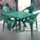 塑料椅子户外夜市大排档餐桌靠背椅防晒防水室内餐厅饭店烧烤桌椅