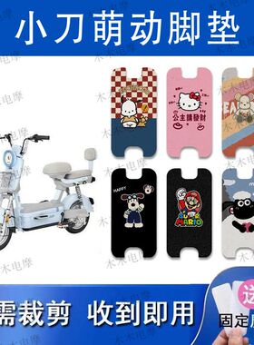 适用小刀萌动电动车丝圈脚垫TDT02419Z电瓶车防水防滑脚踏垫