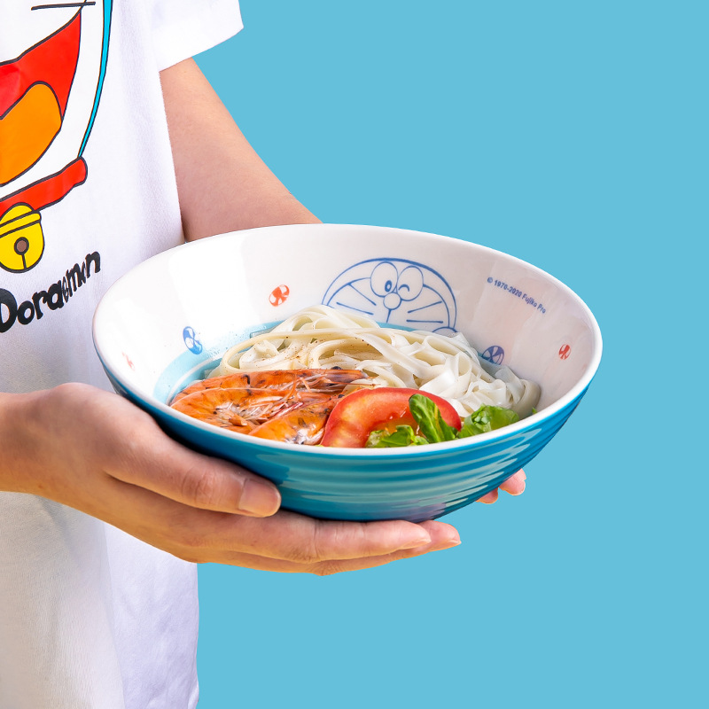 哆啦A梦面碗日式斗笠碗单个饭碗