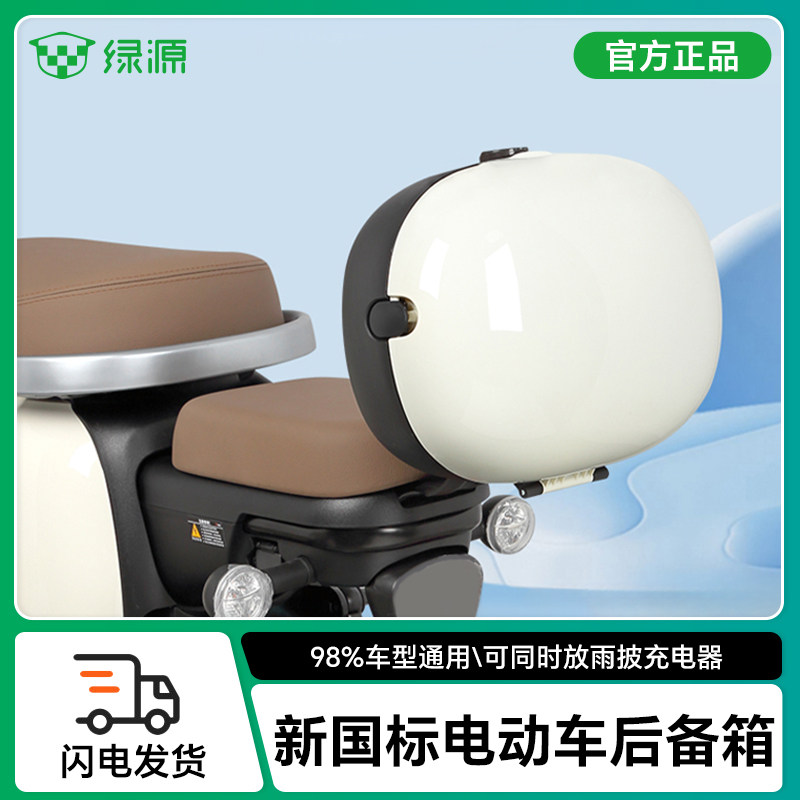 绿源电动车后备箱通用雅迪爱玛新日小牛新国标电瓶车小型靠背尾箱
