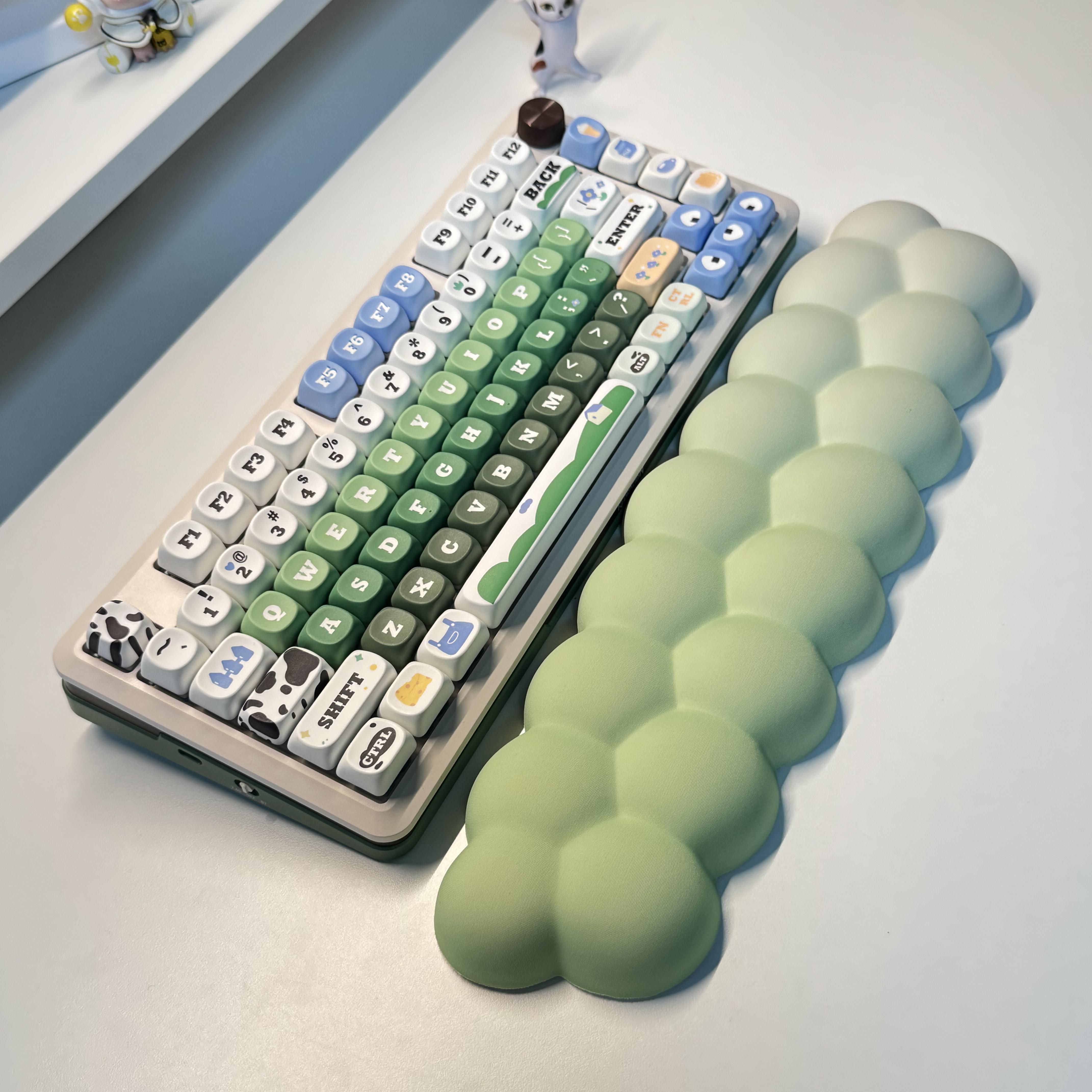 奶牛牧场键帽soa高度五面热升华可爱客制化pbt机械键帽146大全套