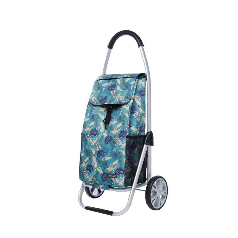 Hsxbb新款买菜小拉车购物折叠便携拖车手推车铝合金拉杆家用