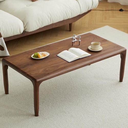 北美黑胡桃木茶几组合北欧全实木茶桌简约现代小茶桌子原木客厅