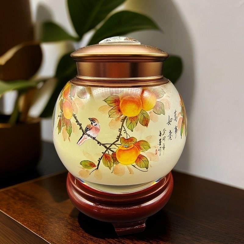 内画鼻烟壶中式茶具茶叶罐礼品瓶内画手工艺送礼外事商务中国特色