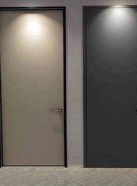 房门极窄铝木门通顶门卧室门窄框门极简门室内门隐形门暗门很套装