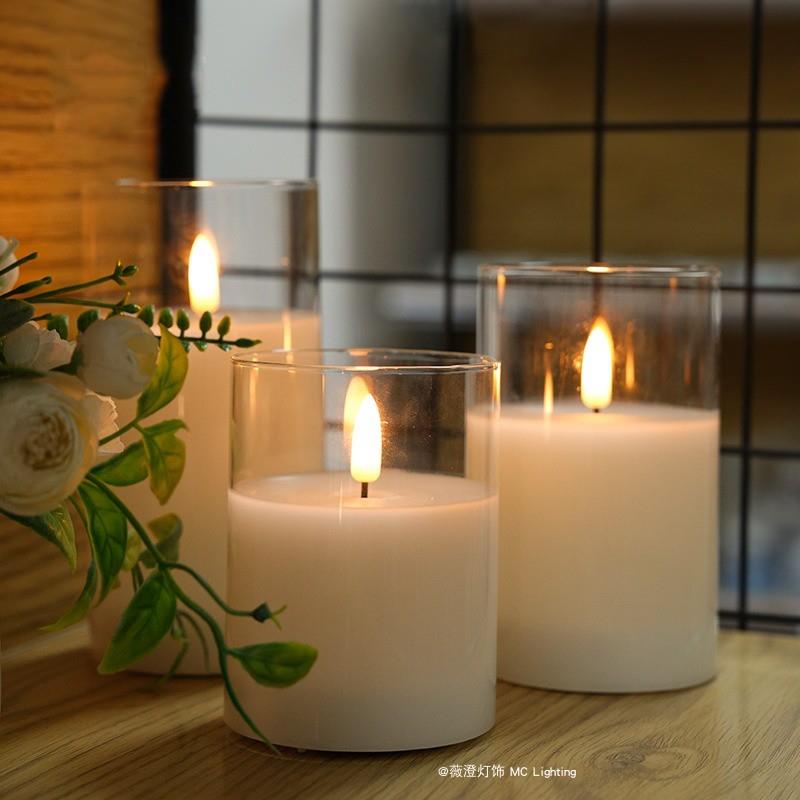 遥控充电子弹头仿真蜡烛灯创意桌面小夜灯节日卧室桌面装饰氛围灯