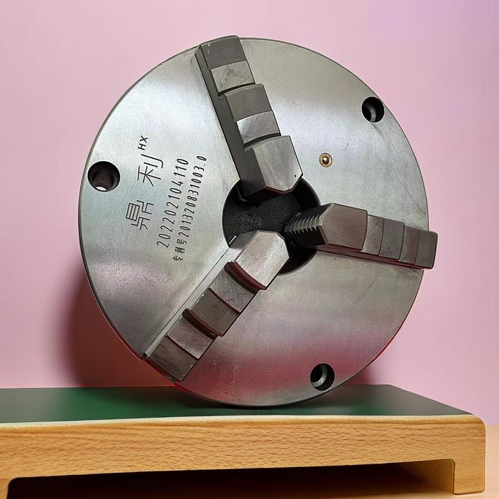 320/325/400三爪四爪自定心车床卡盘6140/6150自动夹头电动卡盘