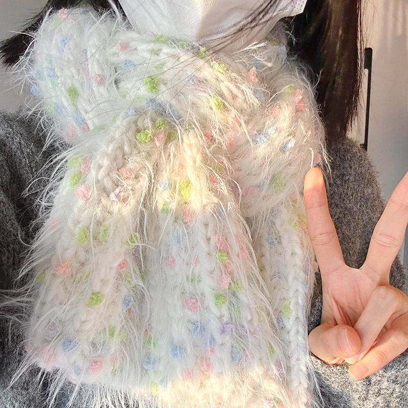 郁金香围巾毛线手工diy渐变手混线材料包长毛粗毛线礼物送男女友,居家布艺,海绵垫/布料/面料/手工diy,淘宝优惠券,粉丝福利购,淘宝优惠卷