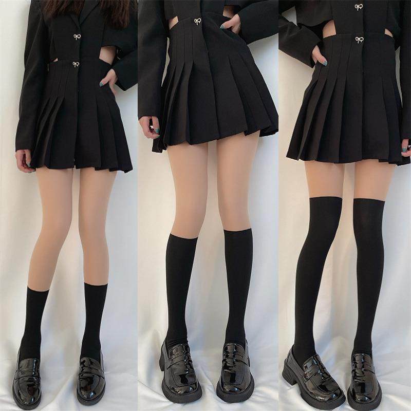 秋冬一体加绒连裤袜女外穿光腿神器JK假过膝保暖加厚假小腿拼接丝,女士内衣/男士内衣/家居服,连裤袜/打底袜,淘宝优惠券,粉丝福利购,淘宝优惠卷