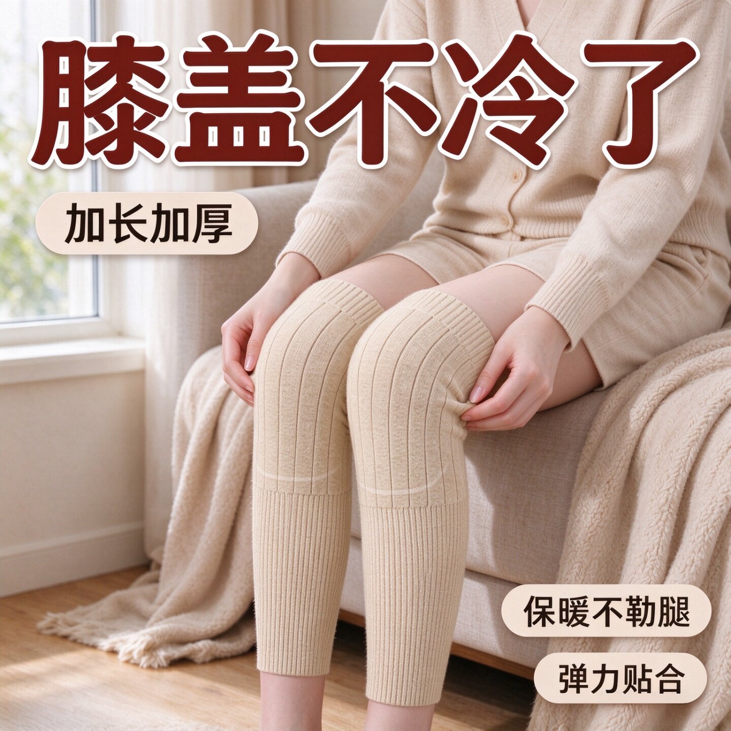 秋冬加厚保暖护膝老寒腿