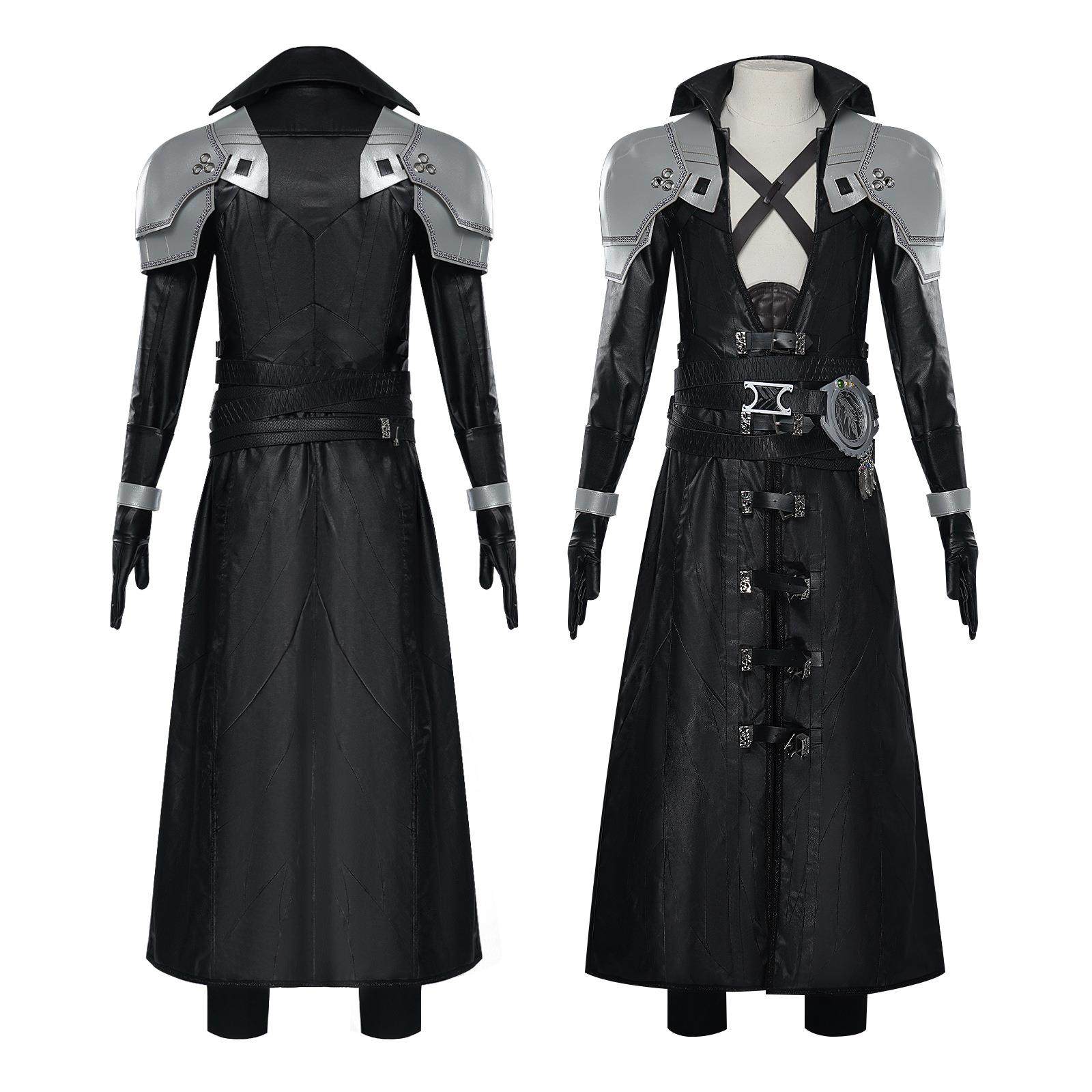 最终幻想7萨菲罗斯cos皮质外套ff7萨菲罗斯动漫游戏cosplay