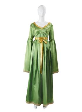 莱娅公主绿色连衣裙莱娅cos服套装电影角色舞台演出服C服