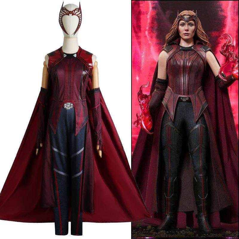 万圣节美剧旺达幻视绯红女巫cos服旺达猩红女巫cosplay同款女装