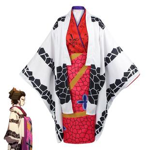 上弦陸堕姬动漫cos服鬼灭之刃花街篇cospaly和服角色扮演舞台服