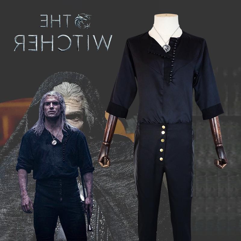 美剧巫师cos 猎魔人cos 杰洛特全套cosplay男装 可日常