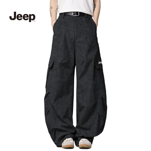 新款 弯刀裤 伞兵裤 吉普休闲裤 情侣工装 男2025秋季 脏脏裤 JEEP 时尚