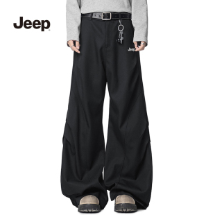 新款 弯刀裤 伞兵裤 吉普休闲裤 工装 男2025秋季 百搭情侣款 JEEP 时尚