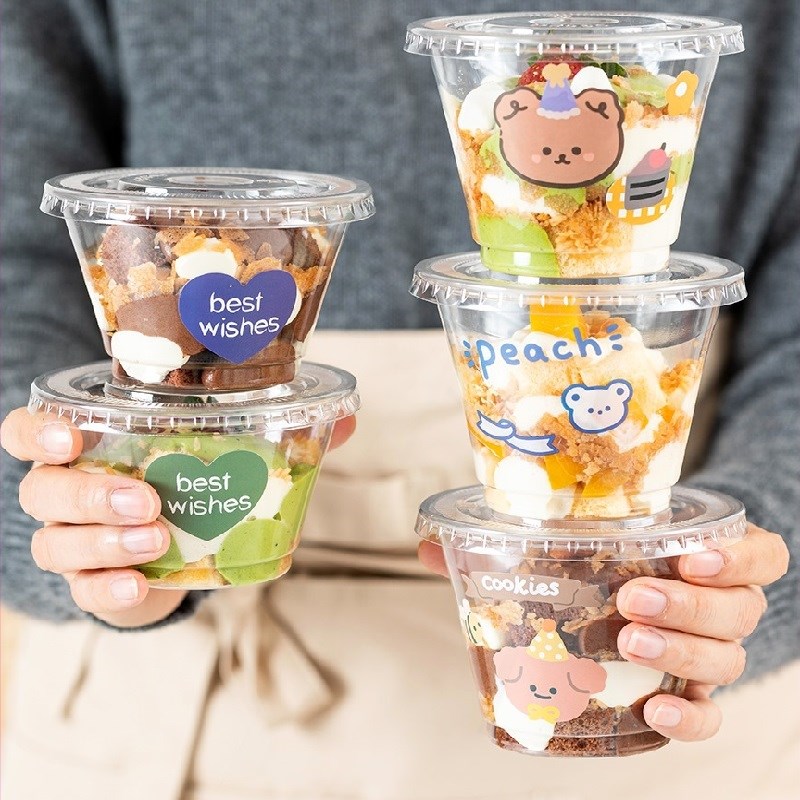速发迷盒蛋糕杯一次性椰奶冻打包你提拉米苏包装盒布丁打包杯