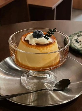 速发odo玻淇酸奶杯风高脚甜品杯冰璃凌冰球奶昔布丁碗