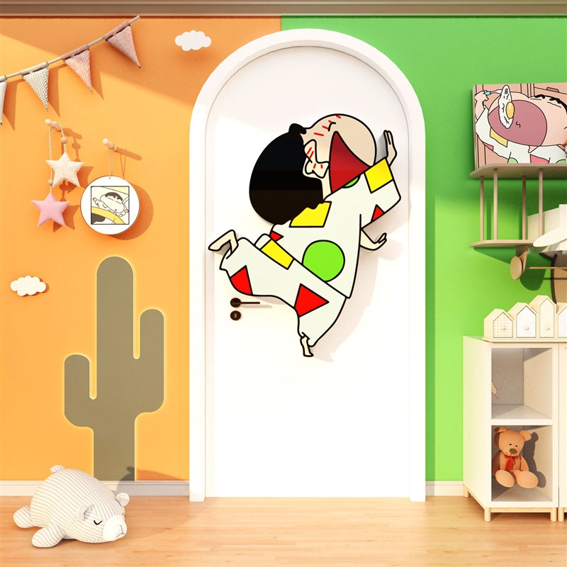 速发房间衣柜儿童墙面装饰画贴纸改造物件布置子卧室门上海报