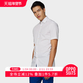 男士 纯色商务休闲短袖 衬衫 OPPOSUITS衬衫 青年oppo西装