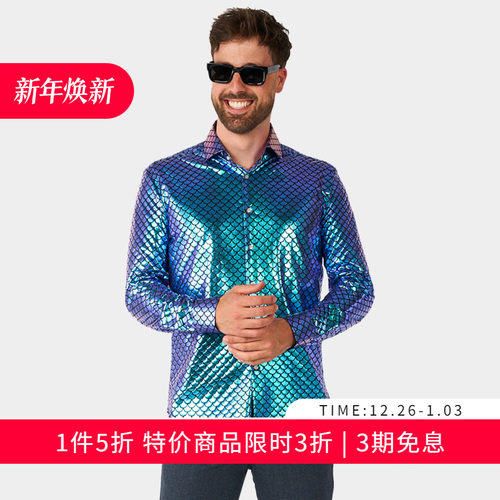 个性印花 西装也可以不正经