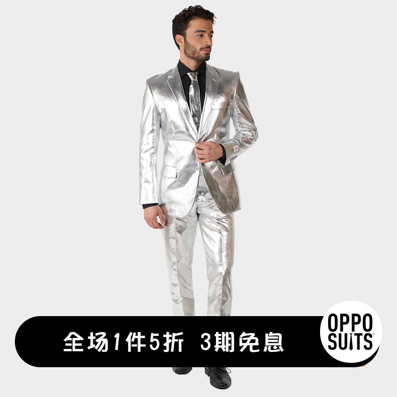 个性印花 西装也可以不正经