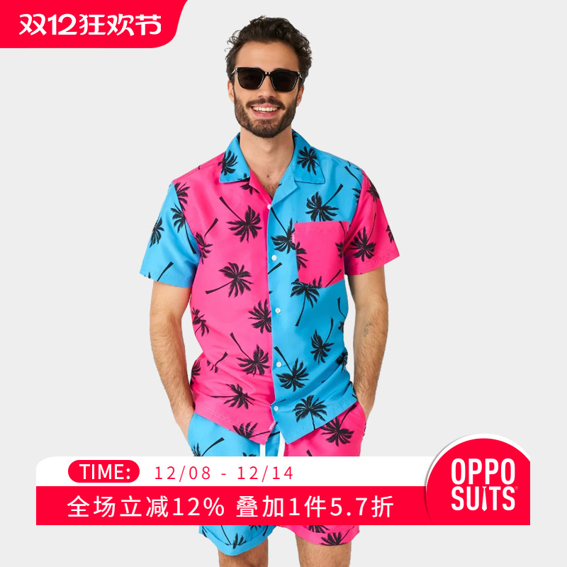 OPPOSUITS休闲短袖短裤套装男