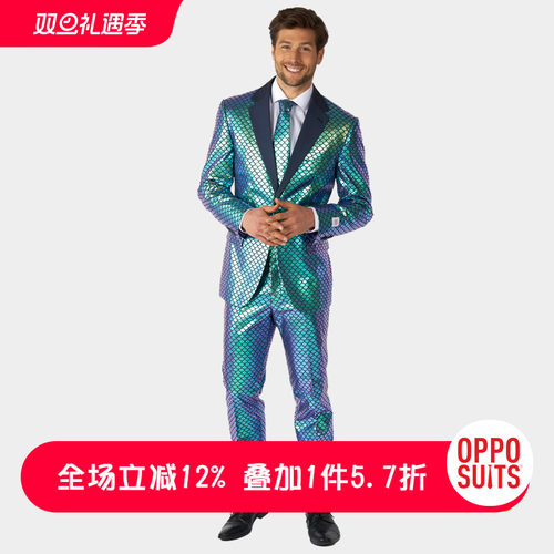 个性印花 西装也可以不正经