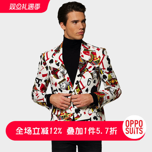 个性印花 西装也可以不正经