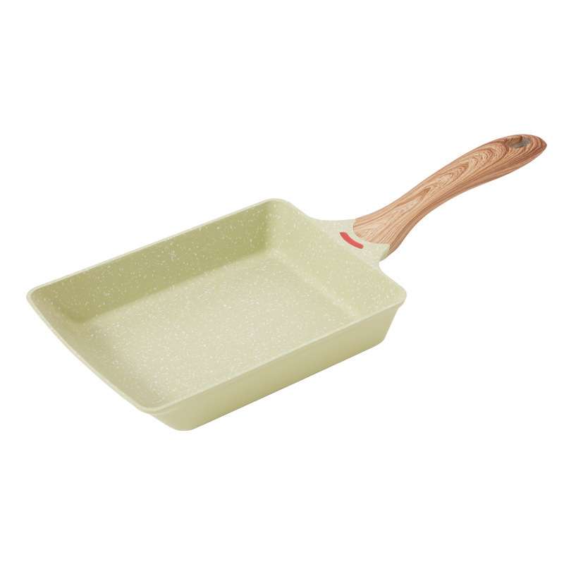 Jeetee玉子烧日式家用平底锅不粘厚蛋烧方形麦饭石小煎锅煎蛋