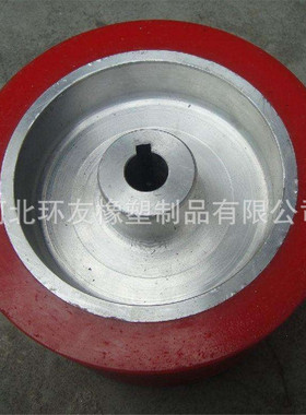 聚氨酯蓝色标签机铝芯包胶辊 超光滑无气泡65-70胶辊