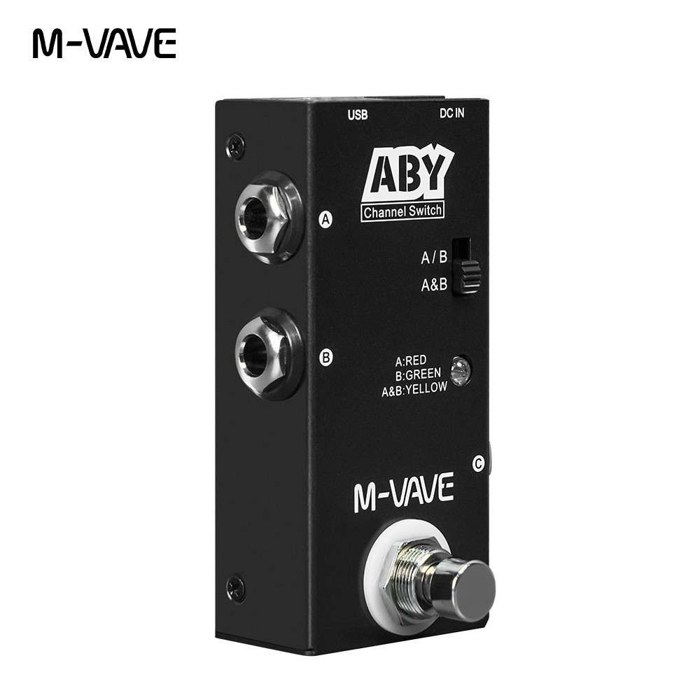 M-VAVE电吉他单块效果器ABY路线选择器通道切换 线路选择 控制盒