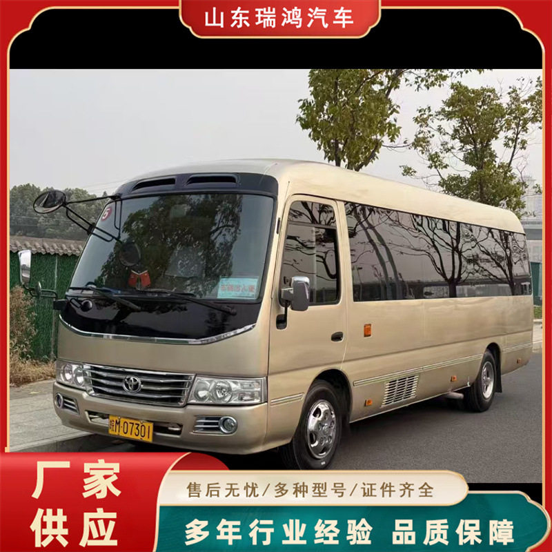 出口 木地板豪华巴士电动门 考斯特10-19座 精品欧三排放中巴客车