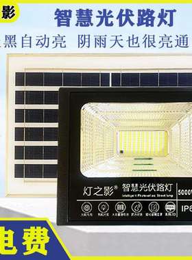 工厂5000Wxl灯之影智慧光伏路太阳能家用庭院灯路灯室外照明