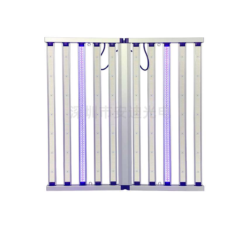 4*4ft植物灯1100瓦两旋钮调光2条UV紫光8条全光谱补光植物生长灯