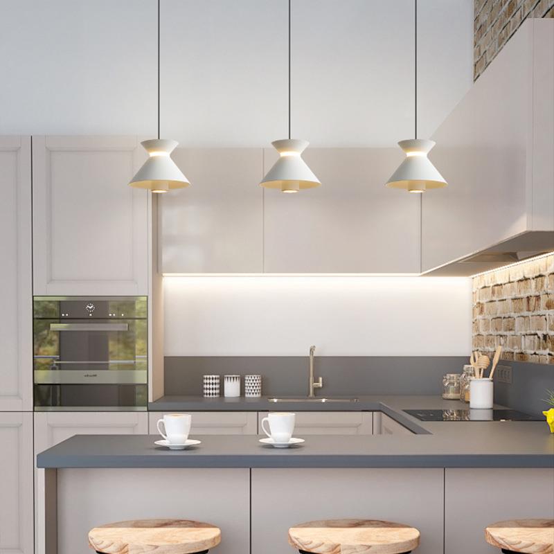 轻奢风高级感卧室床头吊灯可升降悬停触摸极简创意吊线灯车铝材款