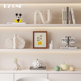 中古奶油风创意家居装饰品电视柜客厅儿童房开放格小众艺术品摆件