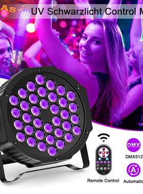 跨境36LED UV遥控帕灯染色灯紫色效果灯舞台灯KTV酒吧