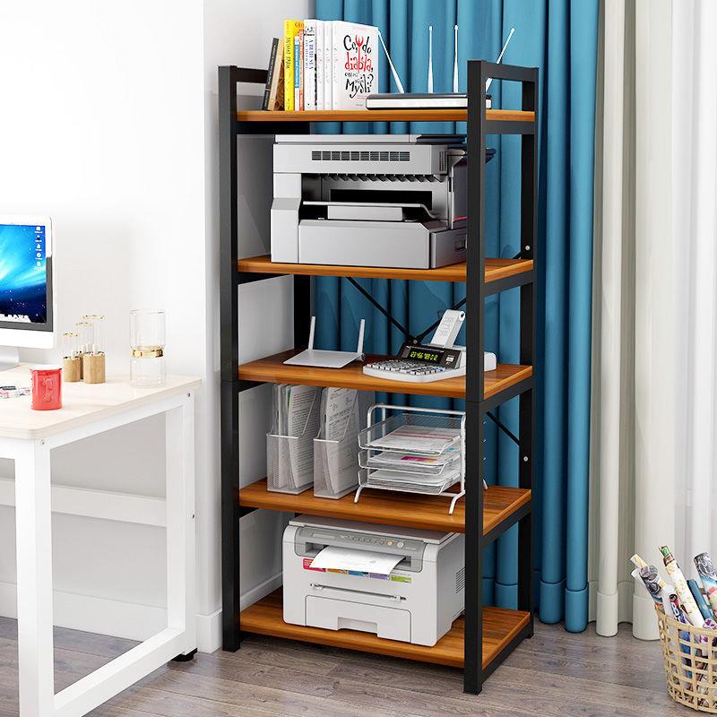 免打孔办公室打印机架子落地多层复印机架厨房烤箱置物收纳架家用