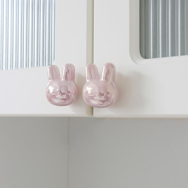 星翡2025新款简约萌兔柜子柜门抽屉衣柜拉手高档法式轻奢橱柜把手