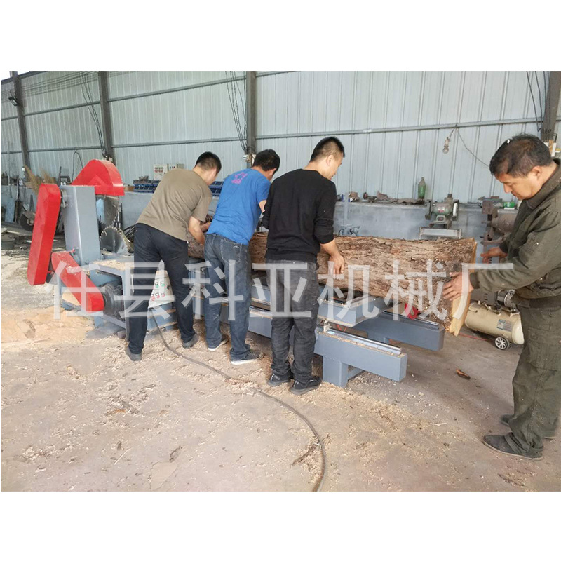 【厂家直供】大型手动圆木推台锯 新型原木推台锯木工机械开料锯