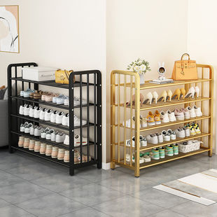 鞋架结实耐用鞋架子多层家用入户门口鞋柜铁艺新款免安装简易加厚